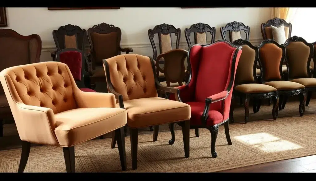 vintage eetkamerstoelen collectie