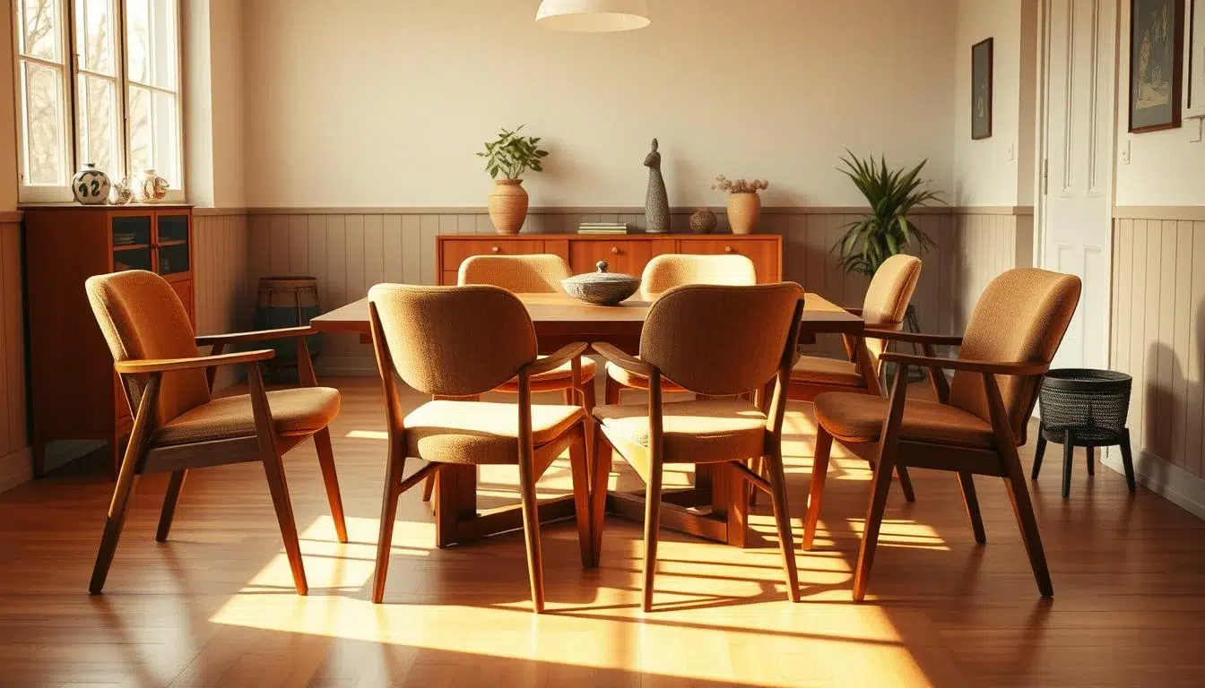 vintage eetkamerstoelen jaren 50