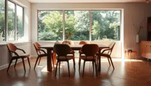 vintage eetkamerstoelen jaren 60