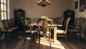 vintage eettafelstoelen collectie