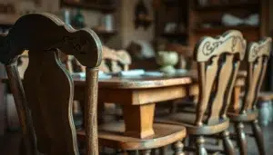 vintage houten stoelen