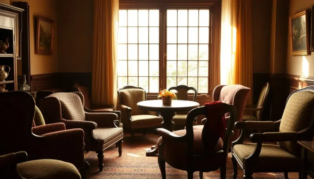 vintage stoelen in interieur