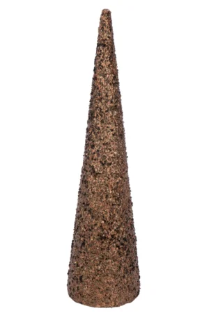 Een transparante glazen kandelaar, genaamd Kandelaar Bal Glas Transparant 24cm, met een strak ontwerp, steekt af tegen een effen witte achtergrond.