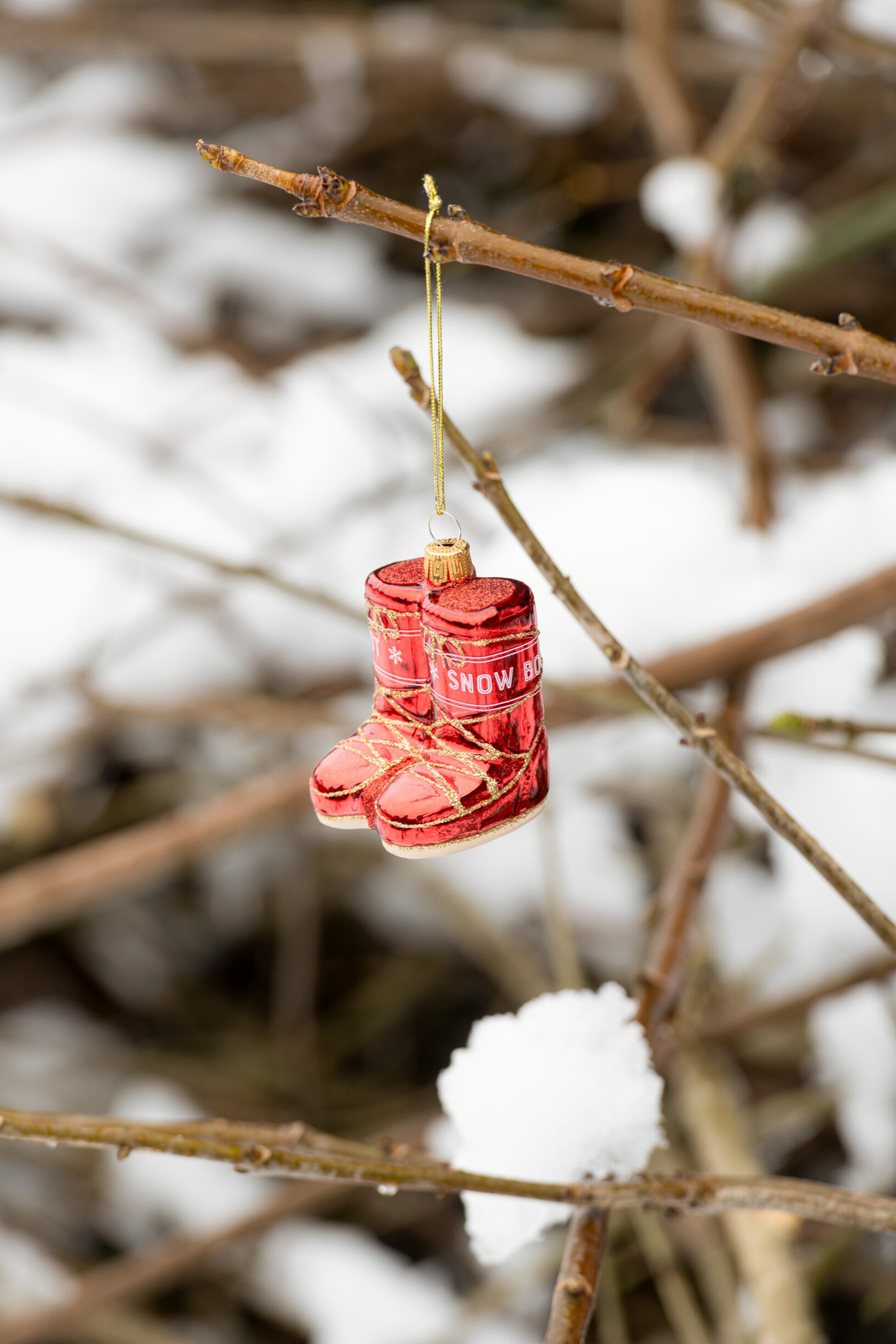 Kerstdecoratie Garnura rood glas