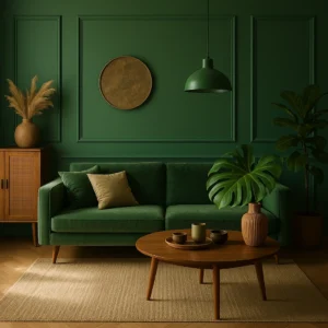 Groen interieur
