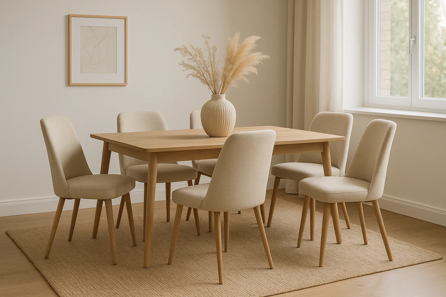Hoe combineer je eetkamerstoelen beige creme stijlvol samen