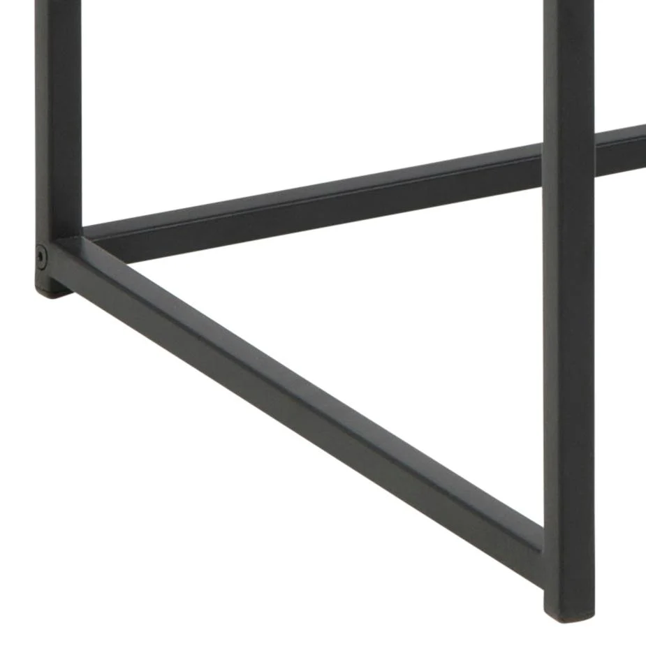 Detail van het metalen onderstel van de Seaford kantoortafel.