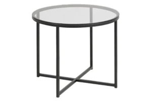 De Bijzettafel Grijs 55 CM Rond Kunststof is een ronde bijzettafel van grijs kunststof met een diameter van 55 cm, met een strak en modern ontwerp dat perfect past in elke kamer.