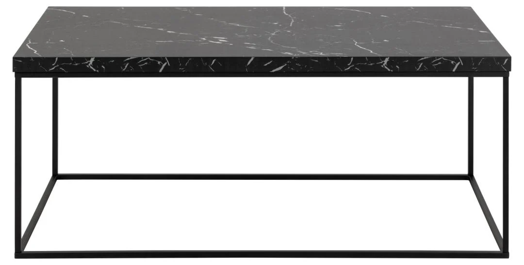 De Salontafel Zwart 55 x 45 CM Rechthoek is een rechthoekige salontafel met een zwart stalen frame en minimalistisch ontwerp.