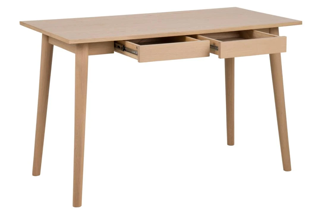Marte kantoortafel met lades. Houten bureau voor kantoor of thuiswerkplek.