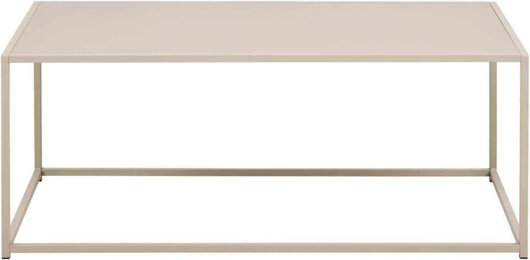 De Salontafel Grijs 50 x 40 CM is een minimalistische rechthoekige salontafel van kunststof, met een dun frame en plat tafelblad, afgebeeld tegen een witte achtergrond.