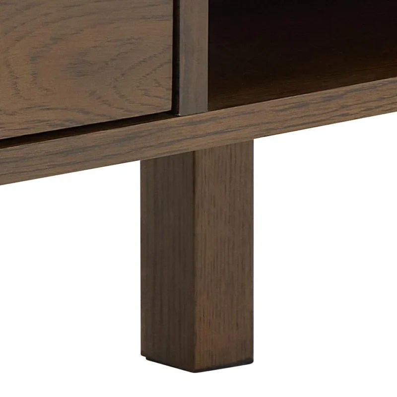 Salontafel Beige 70 x 45 CM Rechthoek  Eikenfineer - Afbeelding 7