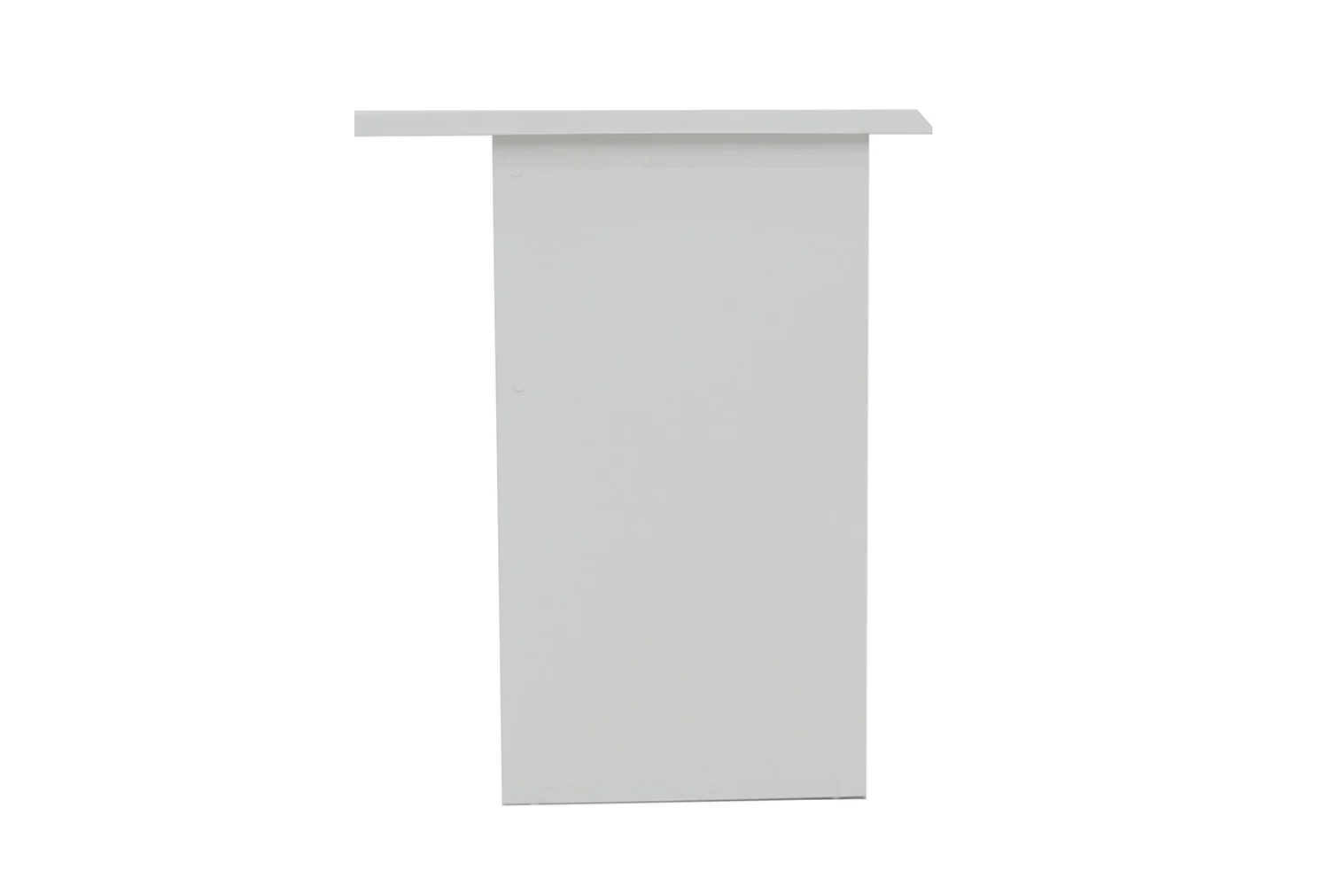 Wit bureau met 3 lades, ruimtebesparend design. Ideaal voor thuiswerken.