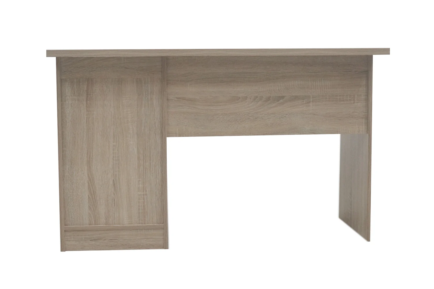 Bureau 75x121x60 cm, Sonoma eiken, met 1 lade en 1 deur voor opbergruimte.