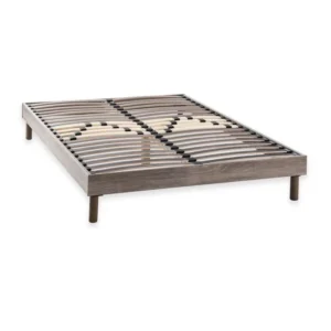 Lattenbodem 140 x 190 cm Grijs eiken Houten bouwpakket