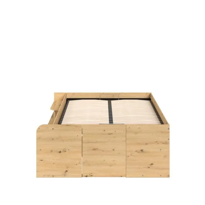Opbergkast 166,2 x 205,8 cm Eiken/Zwart met Hefmechanisme - Afbeelding 5