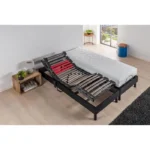 Boxspringset 80 x 200 cm TPR elektrisch 2 schuimmatrassen