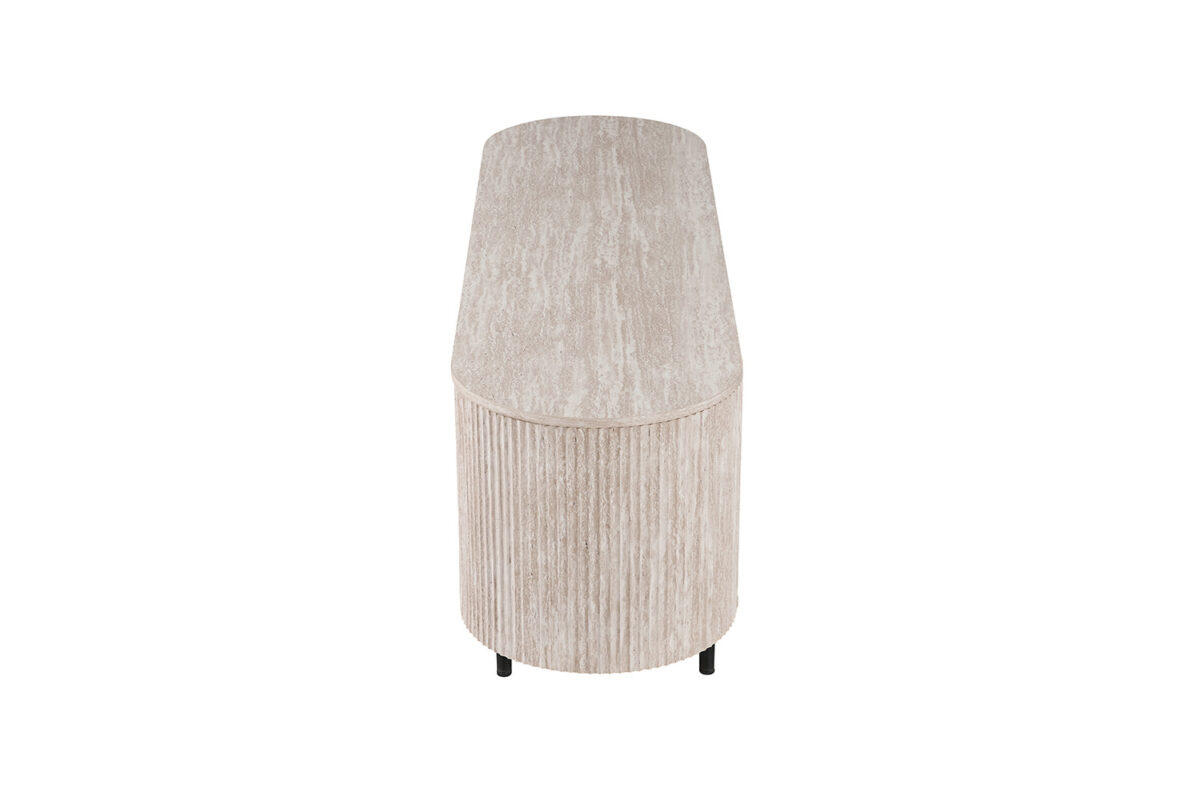 Tv-meubel Mykonos 160 cm travertinlook beige Japandi – foto 5