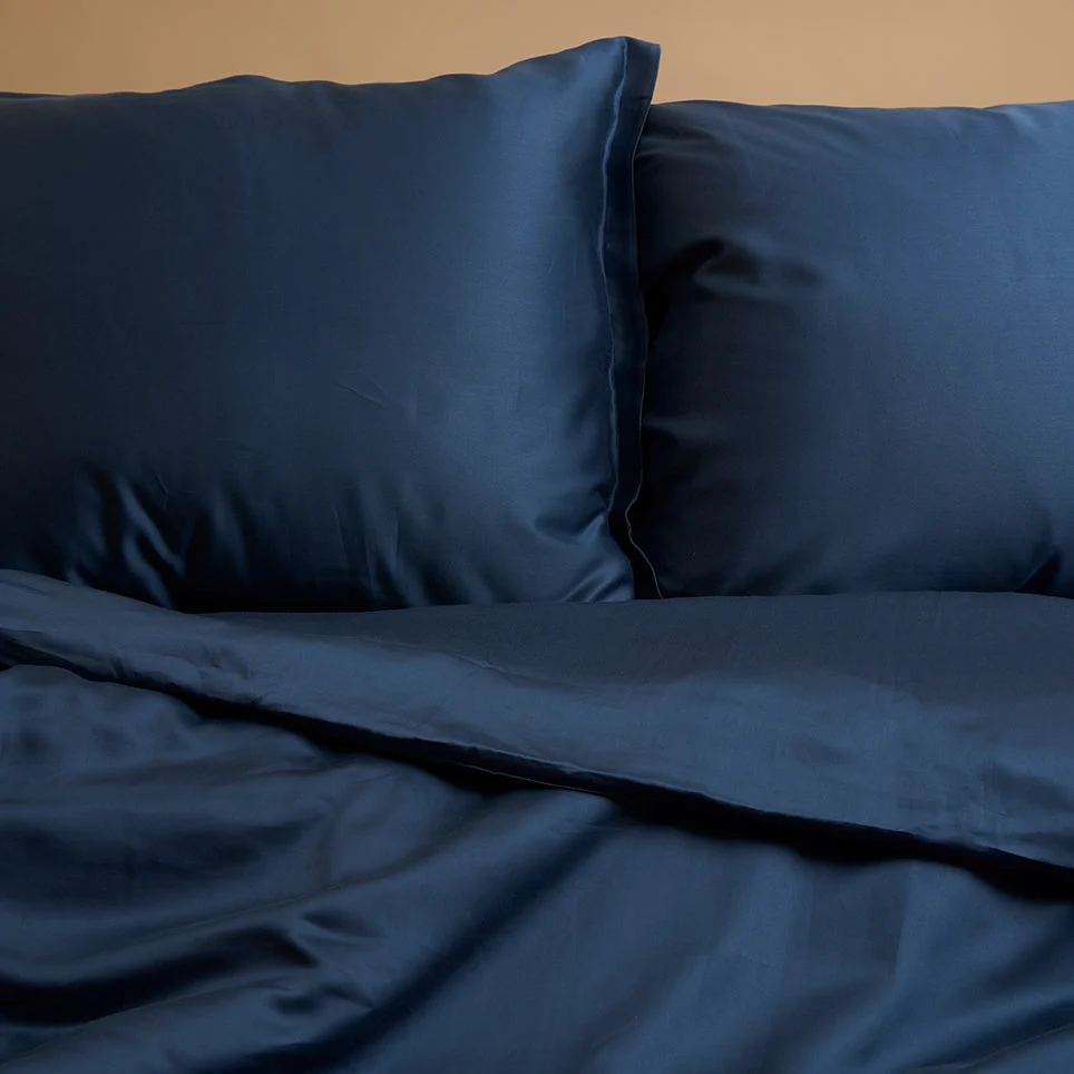 Kussensloop 50 x 70 cm Blauw TENCEL Lyocell vochtregulerend