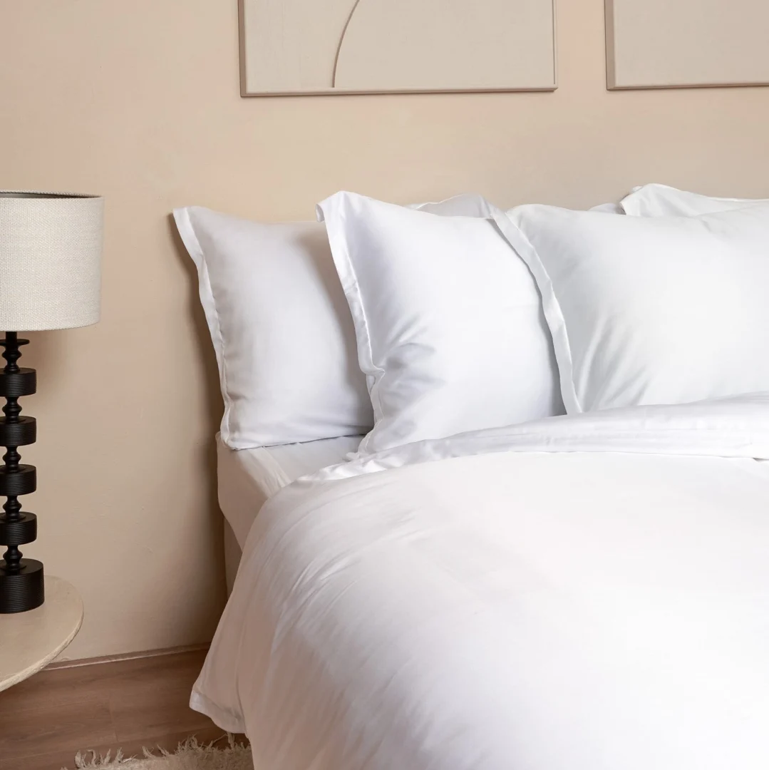 Kussensloop 60 x70 Naturel TENCEL™ satijn, zonder volant - Afbeelding 2