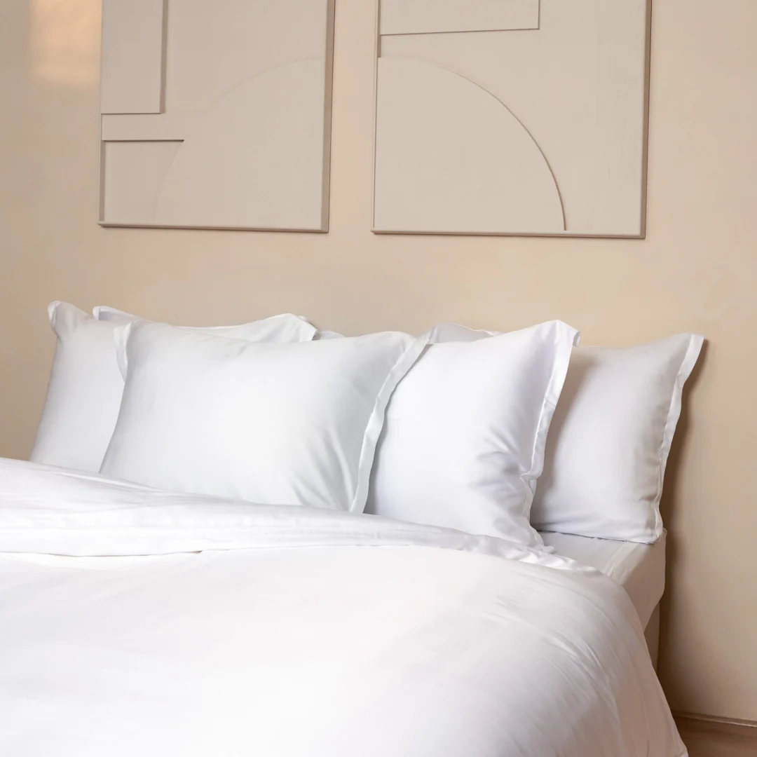 Kussensloop 60 x70 Naturel TENCEL™ satijn, zonder volant - Afbeelding 6