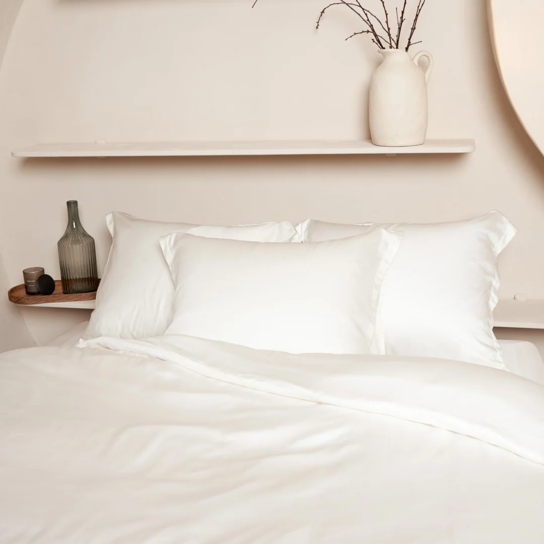 Kussensloop 60 x70 cm Naturel TENCEL satijn huidvriendelijk - Afbeelding 5