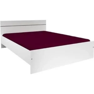 Bedombouw 140 x 190 cm Wit Spaanplaat Gemaakt in Frankrijk