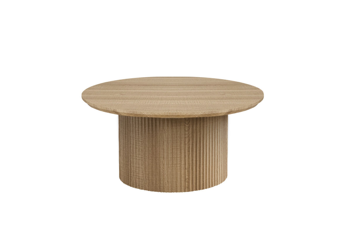 Salontafel Mykonos Rond 80 cm eiken naturel Japandi – foto 3