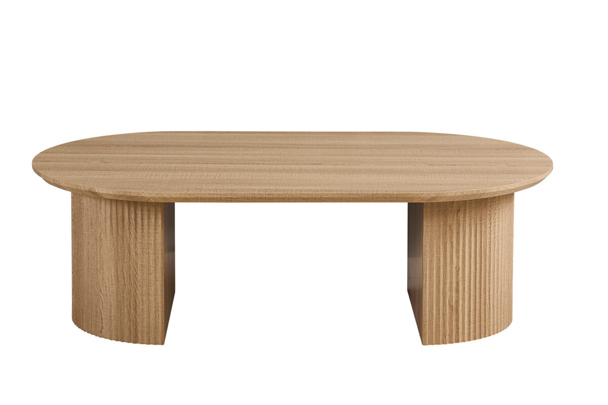 Salontafel Mykonos Ovaal 120 cm eiken naturel Japandi – foto 2