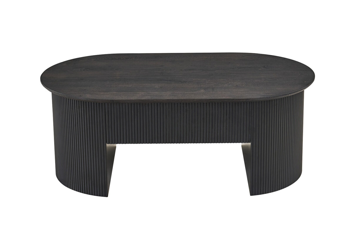 Salontafel Mykonos Met lift-top 120 cm donkerbruin Japandi – foto 5