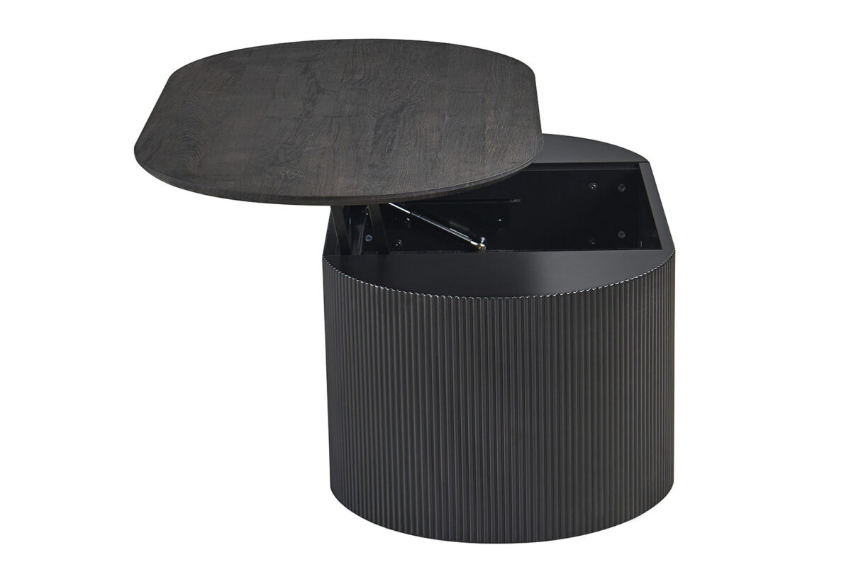 Salontafel Mykonos Met lift-top 120 cm donkerbruin Japandi – foto 10