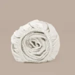 Topper Hoeslaken 180 x 210 cm Off White TENCEL™ Satijn Luxe