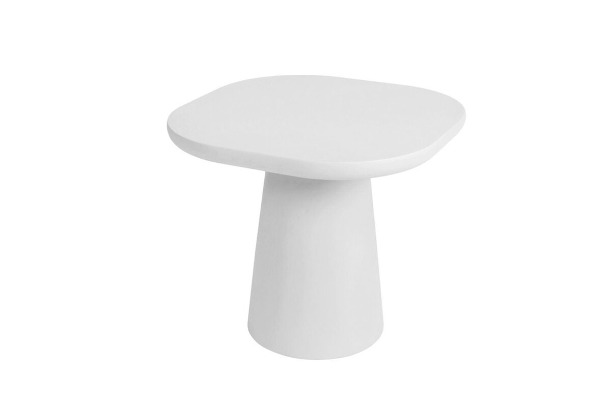 Bijzettafel Cascais Ovaal 55 cm cementlook ecru Japandi – foto 6