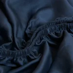 Hoeslaken 90 x 200 cm Blauw TENCEL™ lyocell zijdezacht