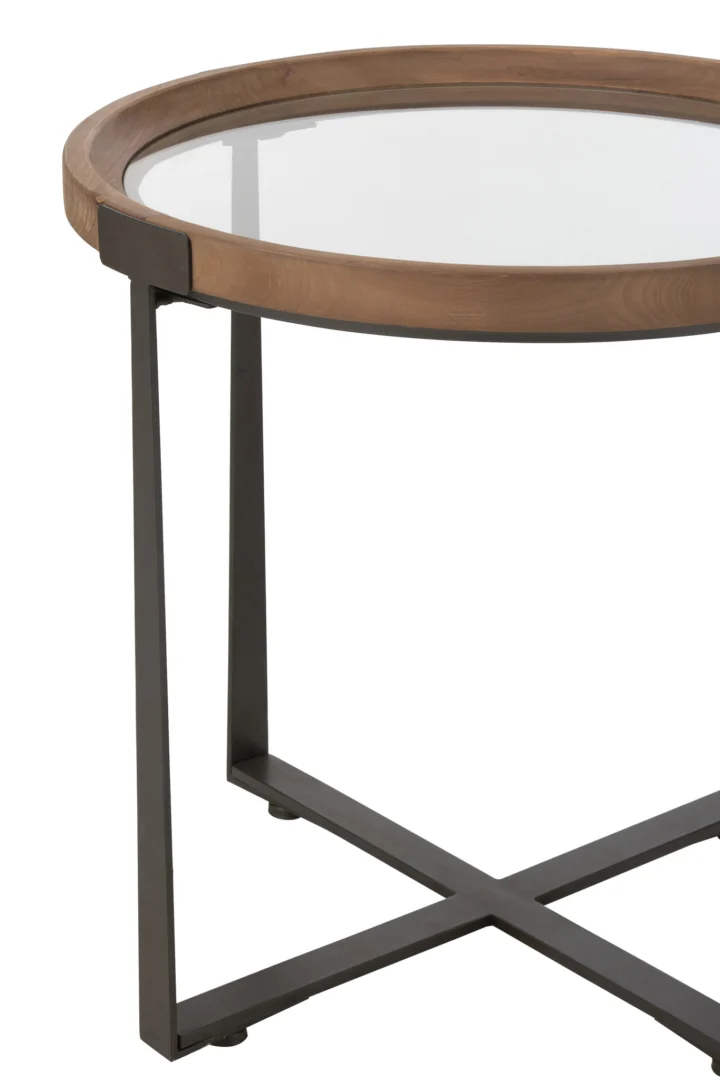 De Bijzettafel Zwart 60 x 60 CM Vierkant is een moderne vierkante bijzettafel met een strak zwart metalen frame en onderstel, perfect voor eigentijdse interieurs.