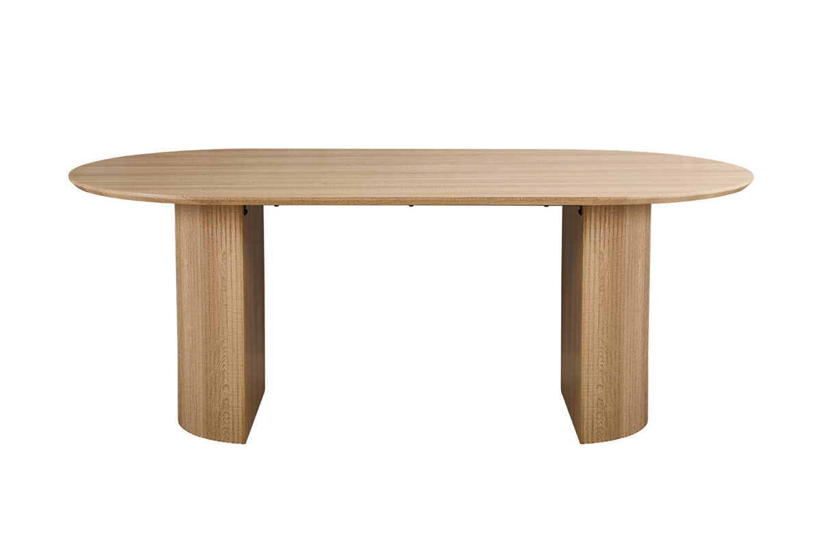 Eettafel Mykonos Ovaal 200 cm eiken naturel Japandi – foto 3