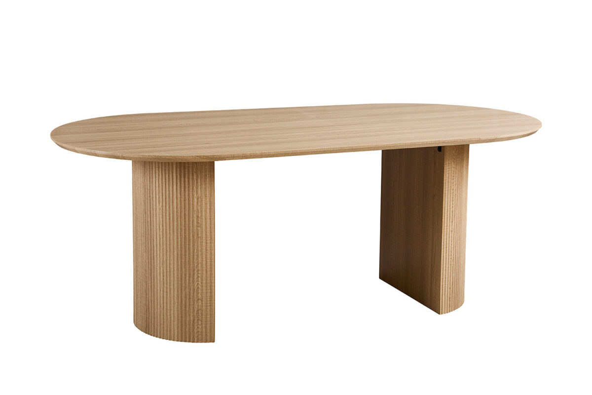 Eettafel Mykonos Ovaal 200 cm eiken naturel Japandi – foto 4