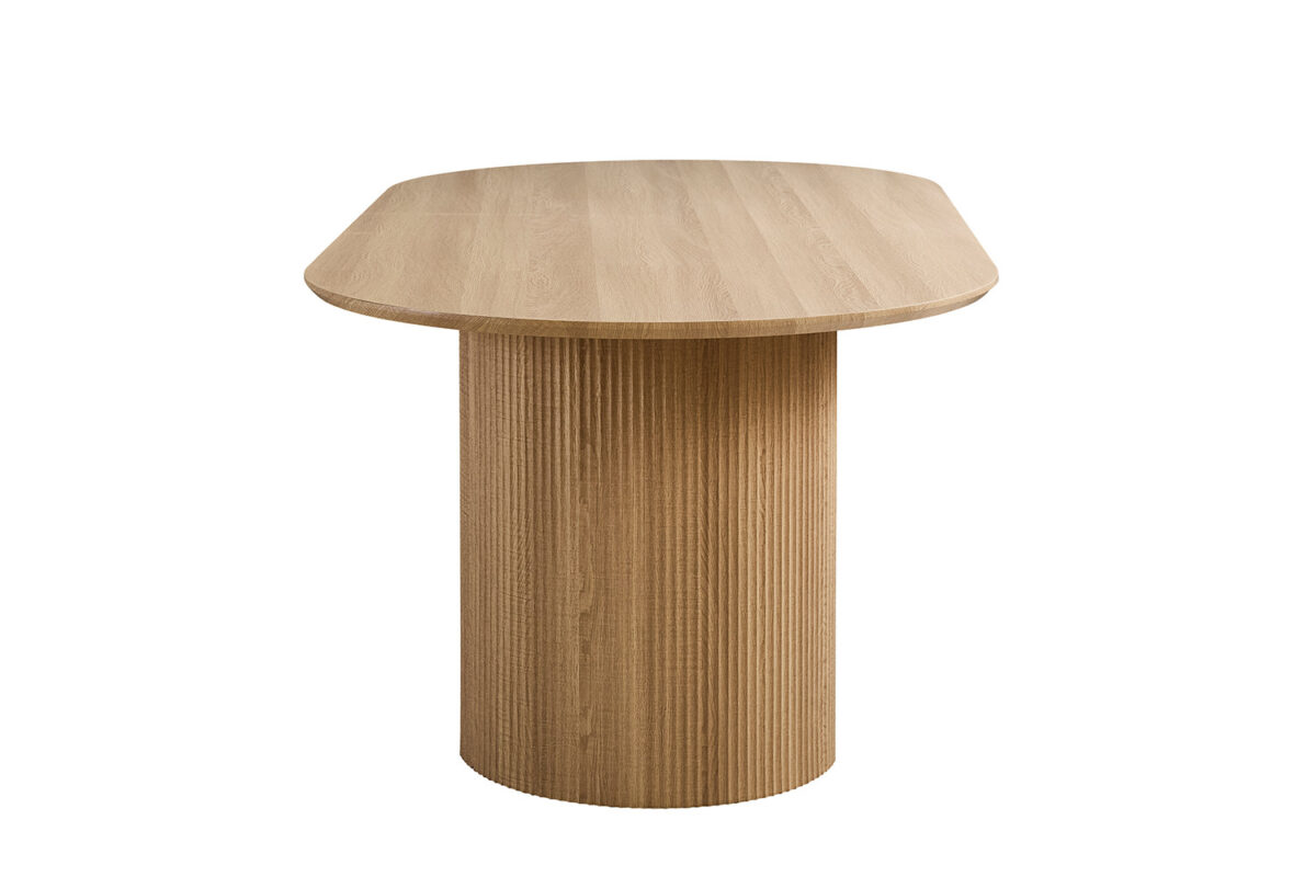 Eettafel Mykonos Ovaal 200 cm eiken naturel Japandi – foto 5