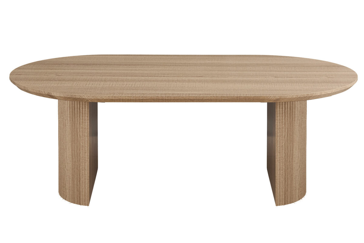 Eettafel Mykonos Ovaal 220 cm eiken naturel Japandi – foto 2
