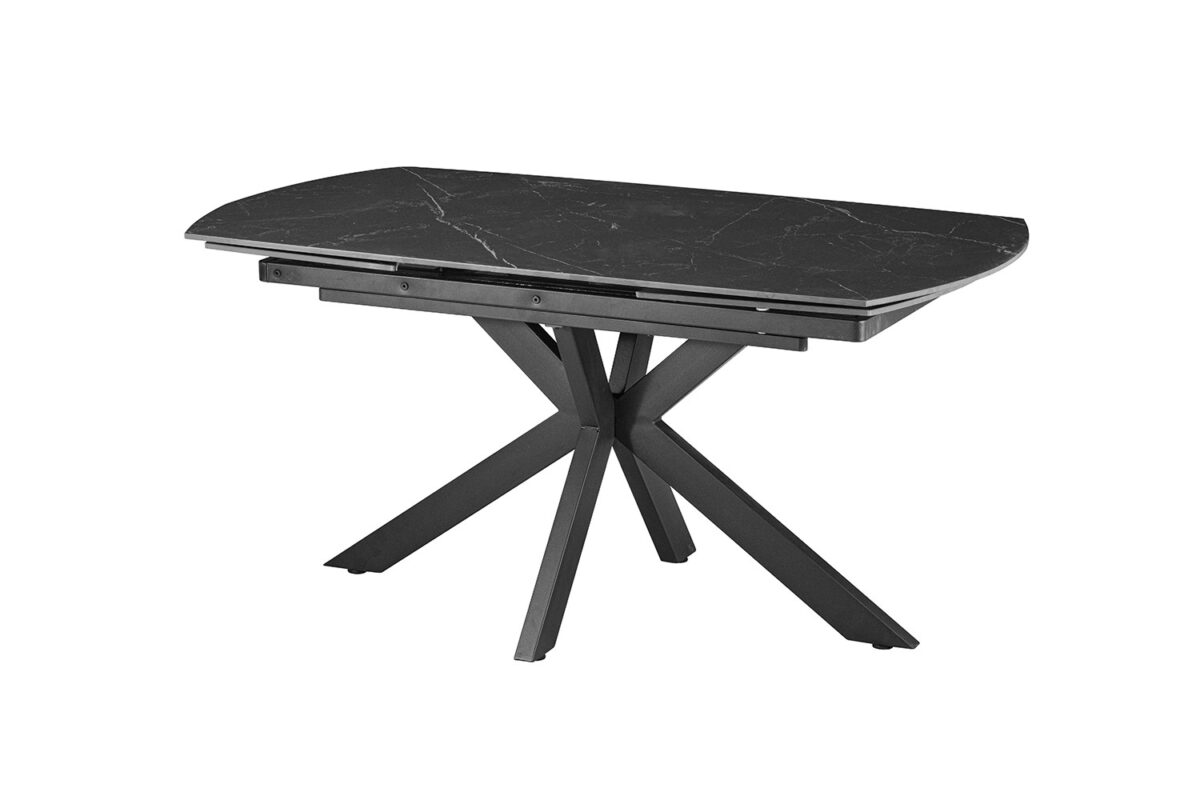 Uitschuifbare eettafel Athene Deens ovaal 160-240 cm steen zwart – foto 7
