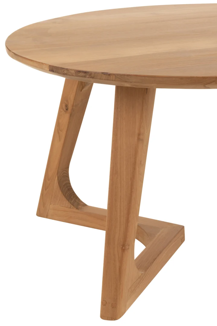 Een close-up van de Salontafel Teak 80 x 45 CM Vierkant, gemaakt van teakhout, met zijn vierkante vorm, natuurlijke houten afwerking en moderne minimalistische ontwerp.