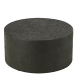 Een zwarte vierkante MDF salontafel, Salontafel Zwart 60 x 60 CM, tegen een witte achtergrond.