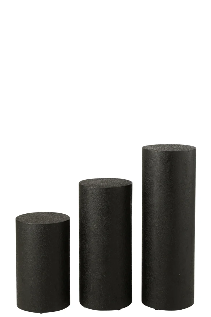 Een Salontafel Zwart 60 x 60 CM Vierkant MDF wordt weergegeven op een effen witte achtergrond.