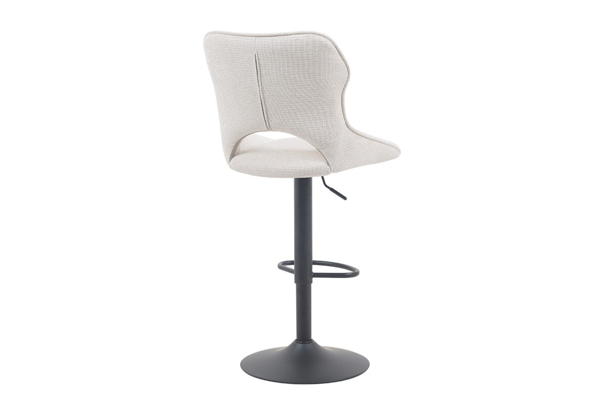 Verstelbare barstoel Oslo Zonder armleuning beige stof – foto 7