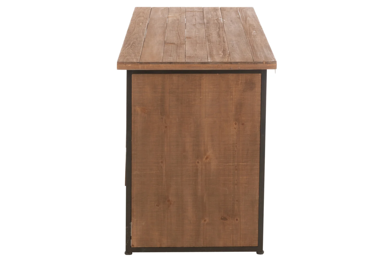 Bureau 140x60 MDF naturel. Functioneel design bureau met houten blad en metalen frame.