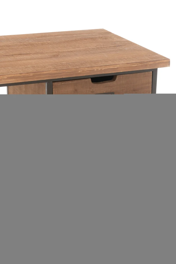 Bureau 140x60 MDF naturel. Design bureau met lade, functioneel en stijlvol.