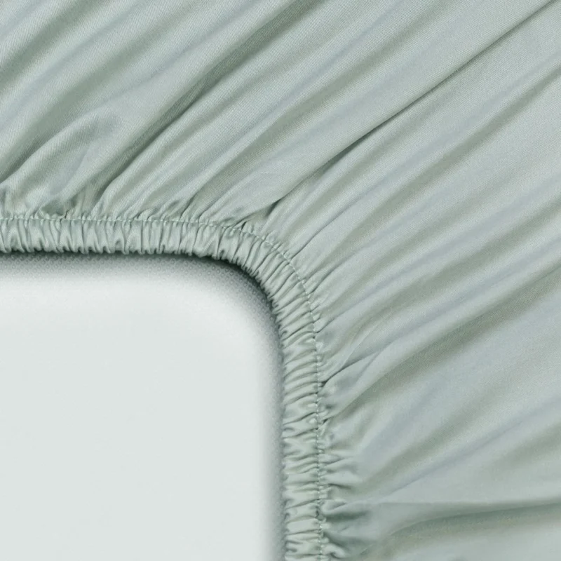 Hoeslaken 180 x 210 cm Tencel Lyocell Satijn Hypoallergeen - Afbeelding 5