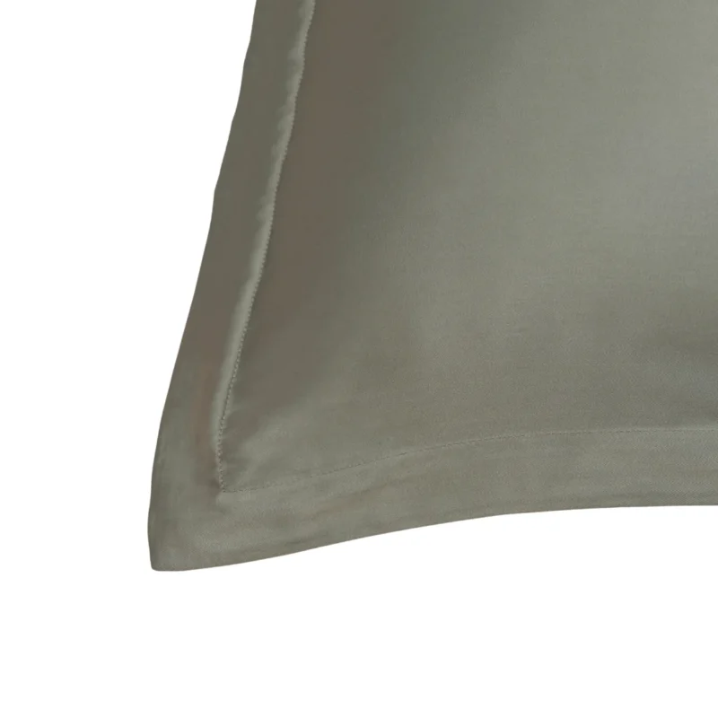 Kussensloop 80 x 80 cm Olijfgroen Bamboe Hotelkwaliteit - Afbeelding 2