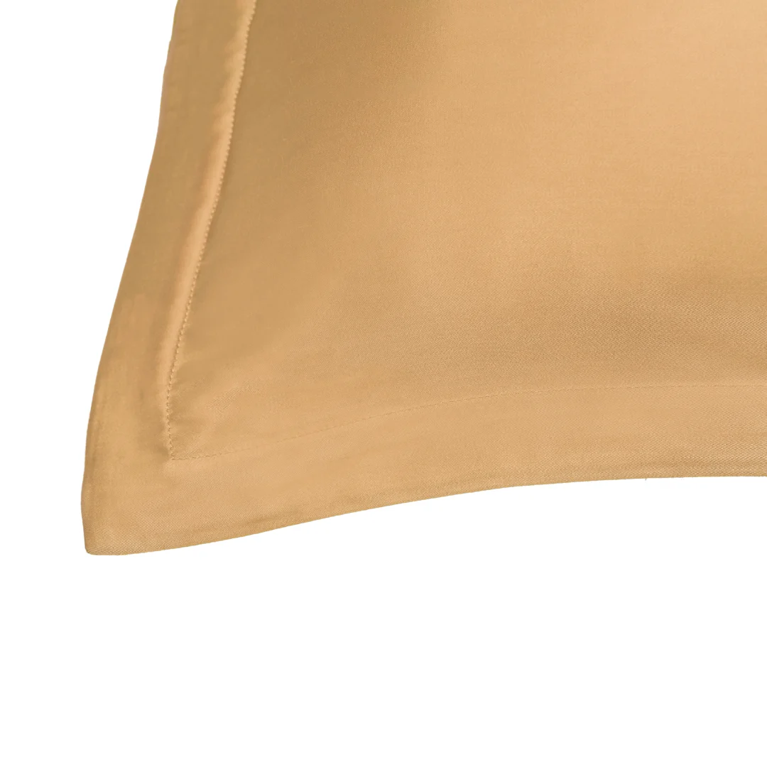 Kussensloop 40 x 80 cm Okergeel Eco Bamboe Koel en Ademend - Afbeelding 2
