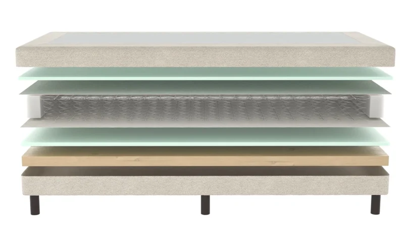 Morgen Losse boxspring Bonellvering Beige 100x210 - Afbeelding 2